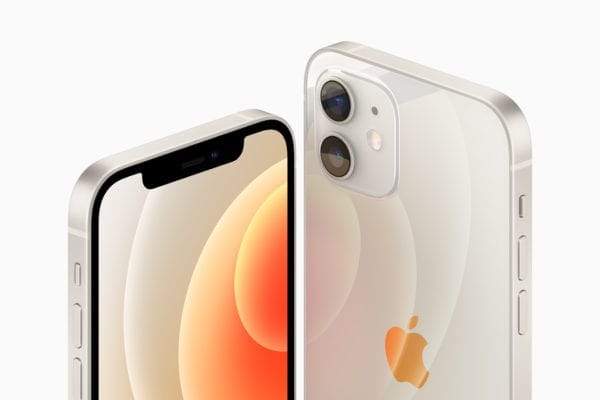 Apple iPhone 12 smartphones product photo showing multiple angles on white background