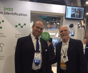 Arie Melamed Yekel, CMO, FST Biometrics (left) with Peter O'Neill, President, FindBiometrics (right).