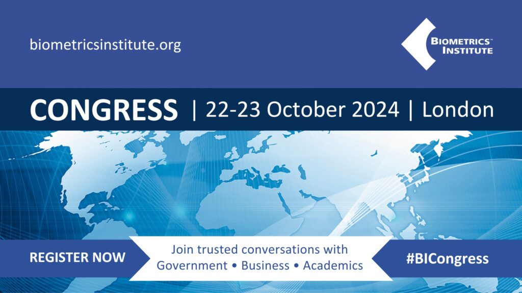 Biometrics Institute Congress 2024 Banner