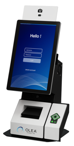 "The new HID-Olea Kiosk concept integrates HID’s U.ARE.U Camera Identification System, enabling facial recognition for registered users, via the Olea Hypermodular Kiosk model."